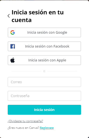 registrarse en canva
